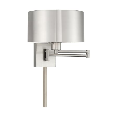 Livex Lighting Single Light 12" Tall Wall Sconce Brushed Nickel