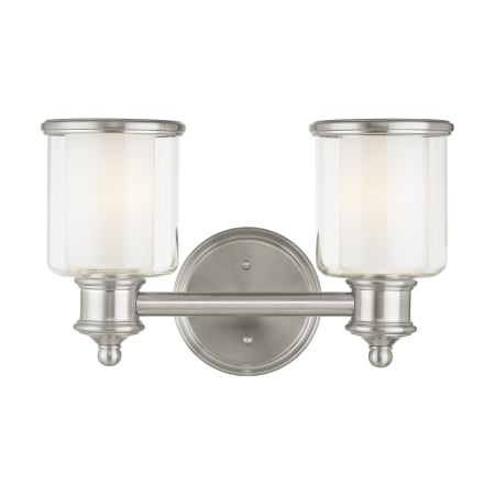 Livex Lighting Middlebush 2 Light Vanity Light Brushed Nickel
