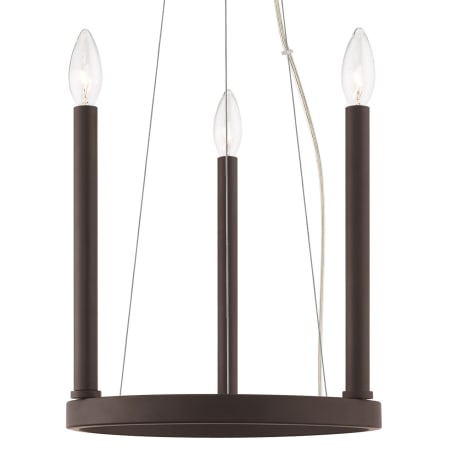 Livex Lighting Alpine 3 Light 1 Tier Chandelier Bronze