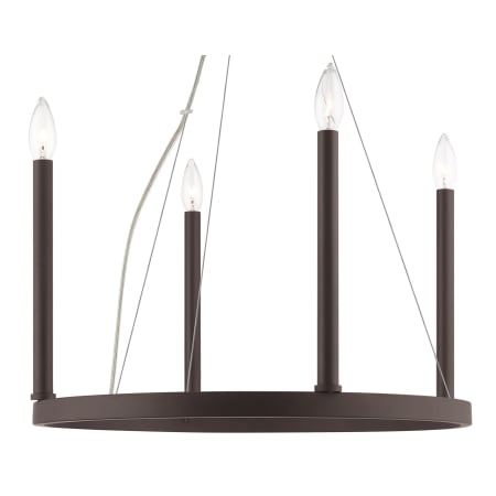 Livex Lighting Alpine 5 Light 1 Tier Chandelier Bronze