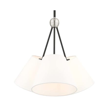 Livex Lighting Prato 3 Light 21" Wide Chandelier - 120 Watts Black