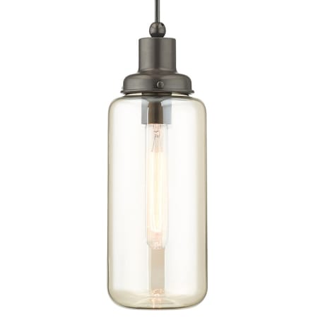 Livex Lighting Art Glass 1 Light Mini Pendant with Glass Shade English Bronze