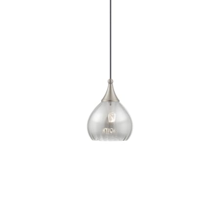 Livex Lighting Single Light 7" Wide Mini Pendant Brushed Nickel