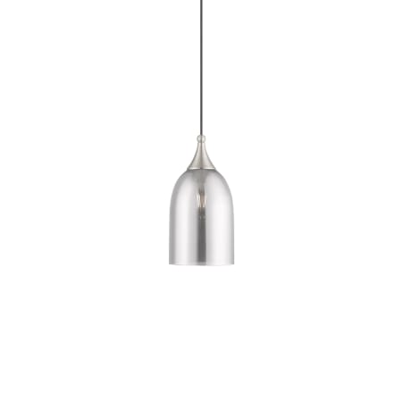 Livex Lighting Single Light 6" Wide Mini Pendant Brushed Nickel