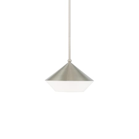 Livex Lighting Stockholm Single Light 13" Wide Pendant Brushed Nickel
