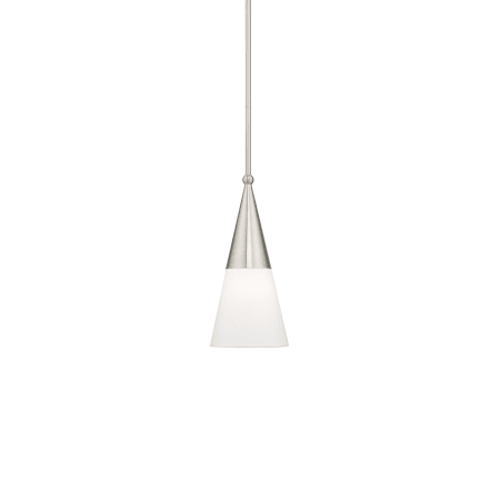 Livex Lighting Stockholm Single Light 7" Wide Mini Pendant Brushed Nickel