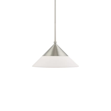 Livex Lighting Stockholm Single Light 15" Wide Pendant Brushed Nickel