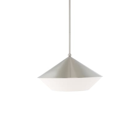 Livex Lighting Stockholm Single Light 18" Wide Pendant Brushed Nickel