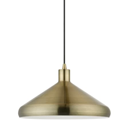 Livex Lighting Geneva 15" Wide Pendant Antique Brass