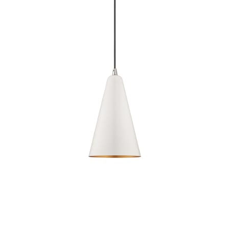 Livex Lighting Dulce 7" Wide Mini Pendant Shiny White