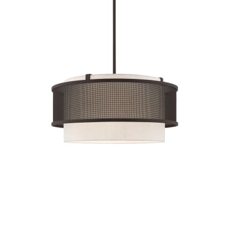 Livex Lighting Braddock 4 Light 20" Wide Drum Chandelier Bronze