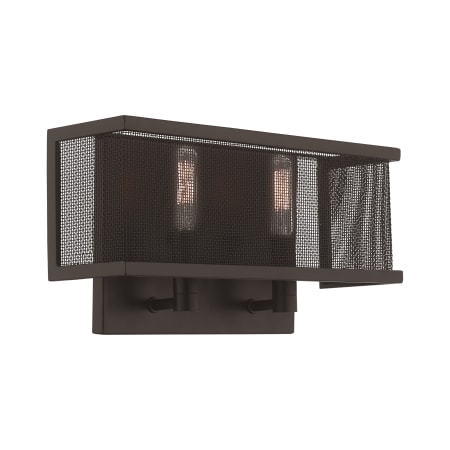 Livex Lighting Braddock 2 Light 7" Tall Wall Sconce Bronze