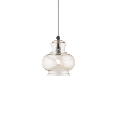 Livex Lighting Single Light 10" Wide Mini Pendant English Bronze