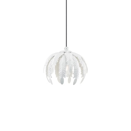 Livex Lighting Acanthus Single Light 13" Wide Pendant Antique White