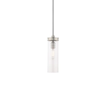 Livex Lighting Devoe 5" Wide Mini Pendant Brushed Nickel