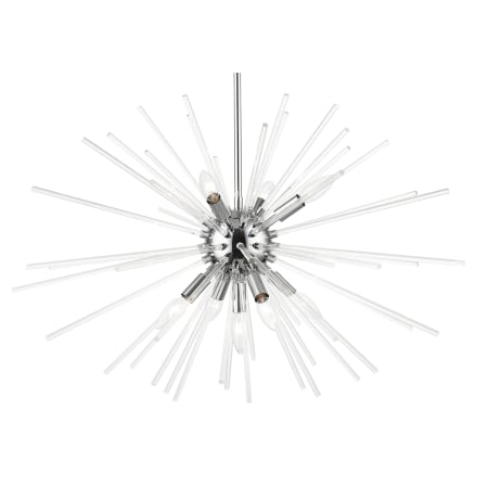 Livex Lighting Utopia 9 Light 32" Wide Multi Light Pendant Polished Chrome