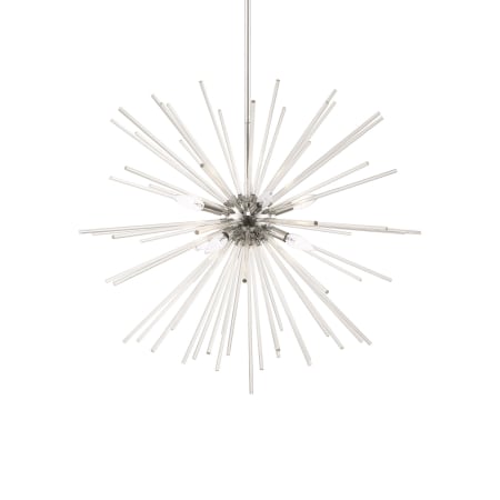 Livex Lighting Utopia 8 Light 34" Wide Crystal Sputnik Chandelier Polished Chrome