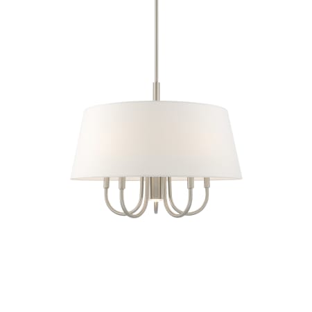 Livex Lighting Belclaire 6 Light 24" Wide Drum Chandelier Brushed Nickel