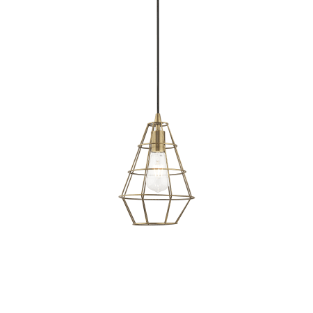Livex Lighting Single Light 8" Wide Mini Pendant Antique Brass