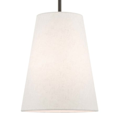 Livex Lighting Prato Single Light 11" Wide Pendant with Cream Shade Bronze