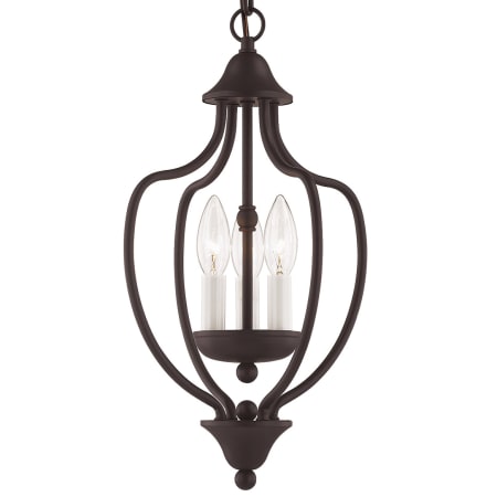 Livex Lighting Home Basics 3 Light Pendant Bronze