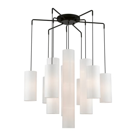 Livex Lighting Strathmore 15 Light 45" Wide Commercial Waterfall Chandelier Black