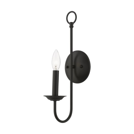 Livex Lighting Estate 16" Tall Wall Sconce Black