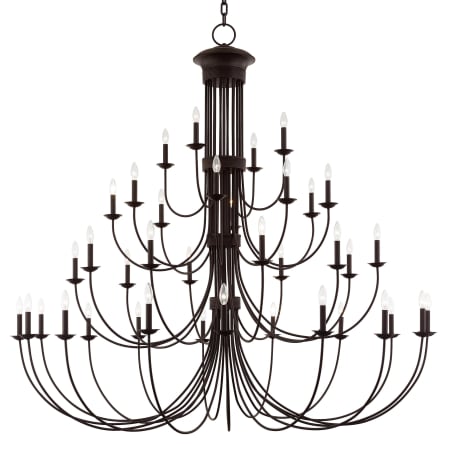 Livex Lighting Estate 38 Light 72" Wide Candle Style Chandelier Bronze