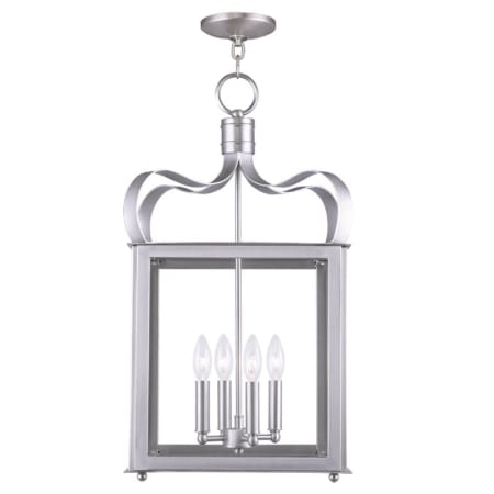 Livex Lighting Garfield 4 Light Pendant Brushed Nickel