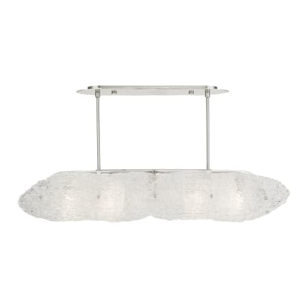 Livex Lighting Belvidere 5 Light 46" Wide Linear Chandelier Brushed Nickel