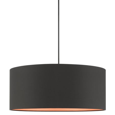 Livex Lighting Sentosa 3 Light 18" Wide Drum Chandelier Black