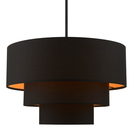 Livex Lighting Sentosa 4 Light 23" Wide Waterfall Chandelier Black