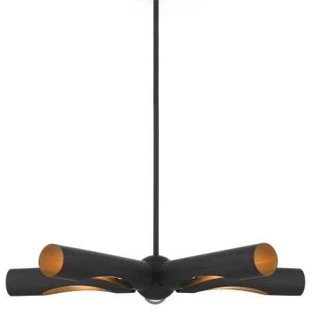 Livex Lighting Novato 5 Light 33" Wide Chandelier Black