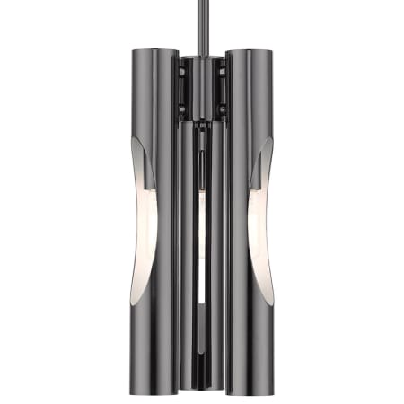 Livex Lighting Acra 3 Light 6" Wide Mini Pendant Black Chrome