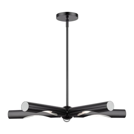 Livex Lighting Acra 5 Light 28" Wide Chandelier Black Chrome