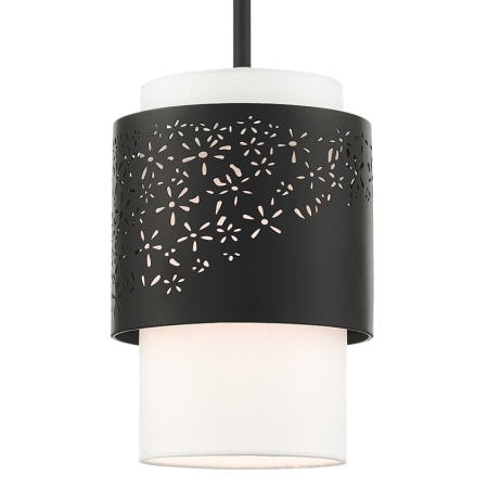 Livex Lighting Noria 7" Wide Mini Pendant Black