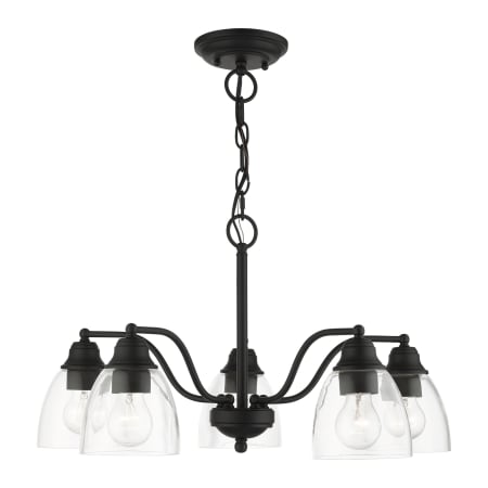 Livex Lighting Montgomery 5 Light 24" Wide Chandelier Black