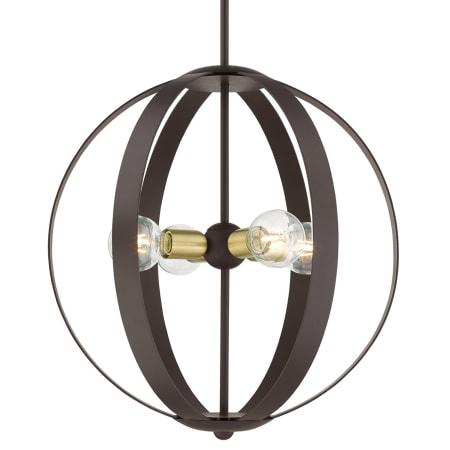 Livex Lighting Modesto 4 Light 20" Wide Globe Chandelier Bronze