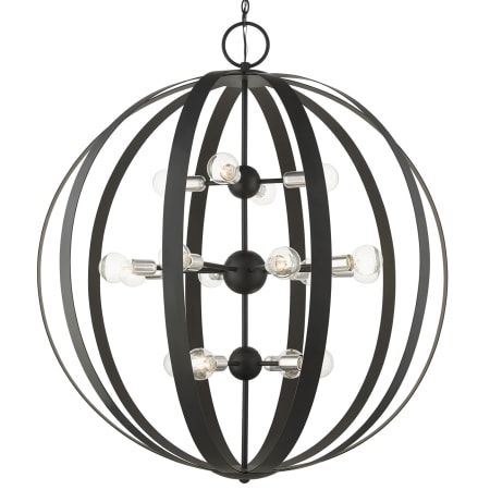 Livex Lighting Modesto 16 Light 42" Wide Globe Chandelier Black