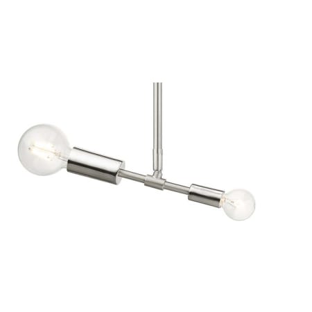 Livex Lighting Blairwood 2 Light 7" Wide Abstract Multi Light Mini Pendant Brushed Nickel
