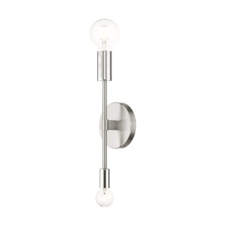 Livex Lighting Blairwood Single Light 14" Tall Wall Sconce Brushed Nickel