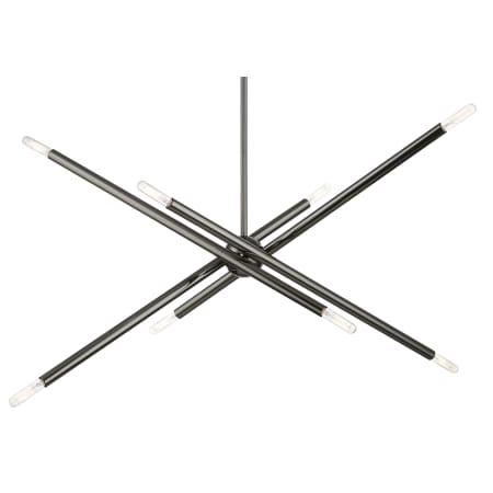 Livex Lighting Soho 8 Light 12" Wide Commercial Abstract Sputnik Chandelier Black Chrome