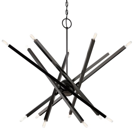 Livex Lighting Monaco 14 Light 40" Wide Sputnik Chandelier Black Chrome