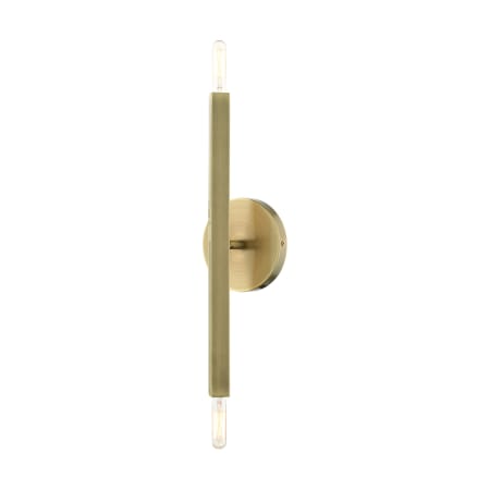 Livex Lighting Monaco 2 Light 16" Tall Wall Sconce Antique Brass