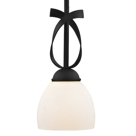 Livex Lighting Brookside 13 Inch Tall Mini Pendant with 1 Light Black