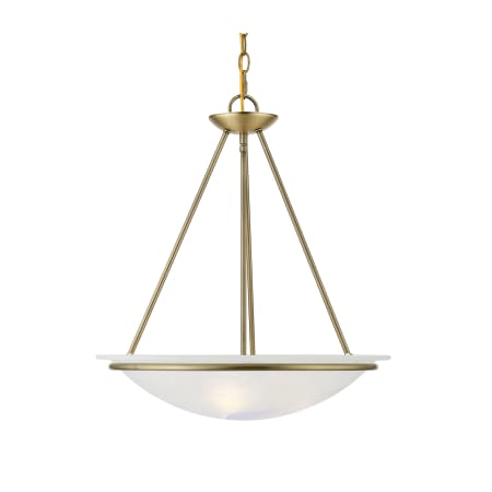 Livex Lighting Newburgh 3 Light 20" Wide Pendant Antique Brass