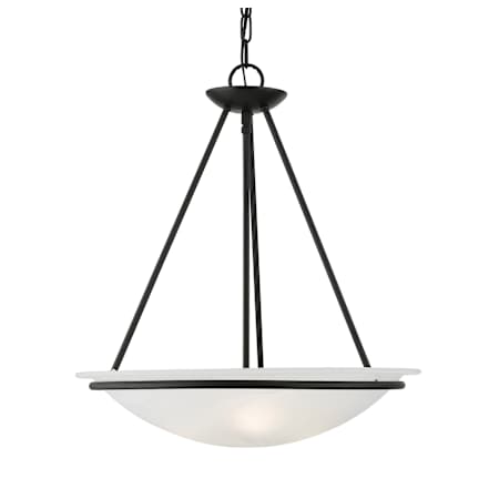 Livex Lighting Newburgh 3 Light 20" Wide Pendant Black