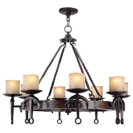 Livex Lighting Cape May 8 Light 1 Tier Chandelier Olde Bronze