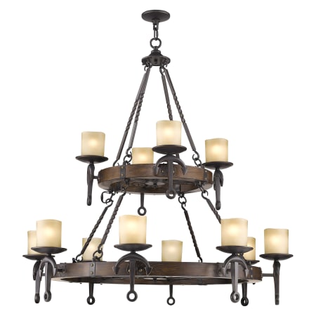 Livex Lighting Cape May 12 Light 2 Tier Chandelier Olde Bronze