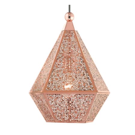 Livex Lighting Aberdeen Single Light 10" Wide Mini Pendant Rose Gold
